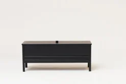 Form & Refine A Line storage bench, 111 cm, black stained oak