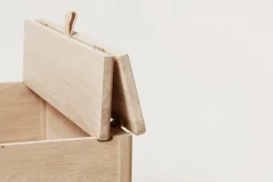 Form & Refine A Line storage bench, 68 cm, white oak
