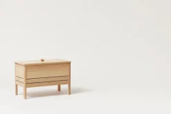 Form & Refine A Line storage bench, 68 cm, white oak