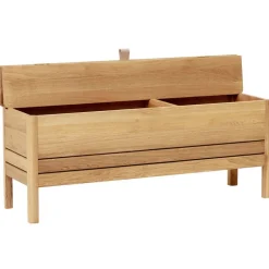 Form & Refine A Line storage bench, 111 cm, white oak