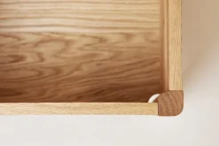 Form & Refine A Line storage bench, 111 cm, white oak