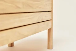 Form & Refine A Line storage bench, 111 cm, white oak