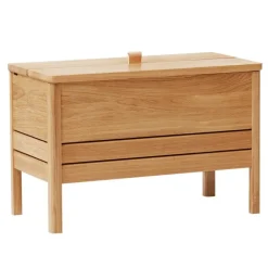 Form & Refine A Line storage bench, 68 cm, oak
