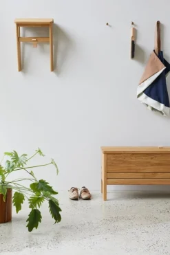 Form & Refine A Line storage bench, 111 cm, oak