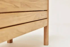 Form & Refine A Line storage bench, 111 cm, oak