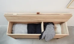 Form & Refine A Line storage bench, 111 cm, oak
