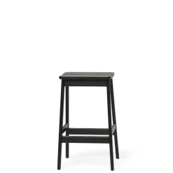 Form & Refine Angle bar stool, 65 cm, black stained beech