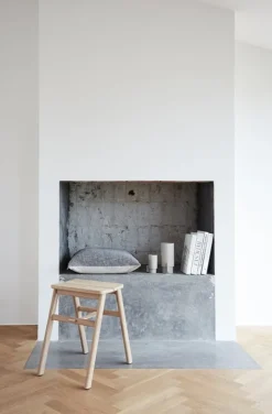 Form & Refine Angle foldable stool, white oiled oak