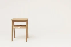 Form & Refine Angle foldable stool, white oiled oak