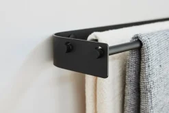 Form & Refine Arc Double towel bar, black