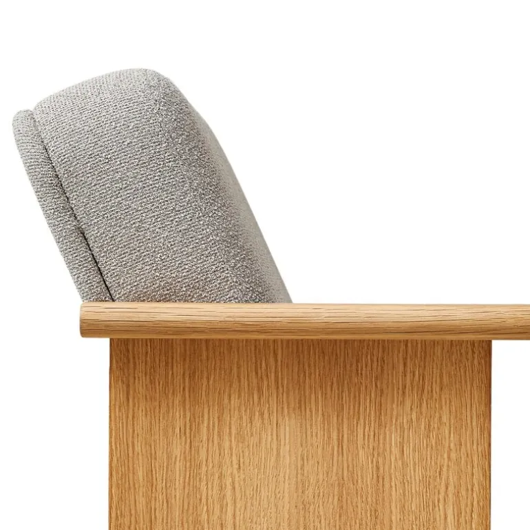 Form & Refine Block lounge chair, oiled oak - Gabriel Grain 61247