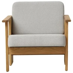 Form & Refine Block lounge chair, oiled oak - Gabriel Grain 61247