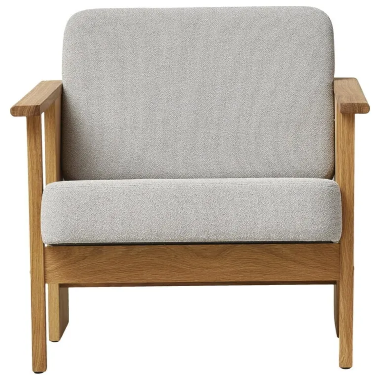 Form & Refine Block lounge chair, oiled oak - Gabriel Grain 61247