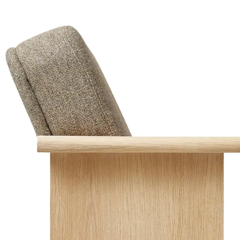 Form & Refine Block lounge chair, white oiled oak - Hallingdal 65 0227