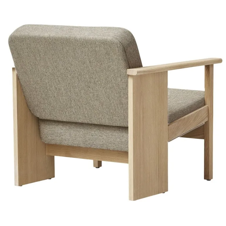 Form & Refine Block lounge chair, white oiled oak - Hallingdal 65 0227