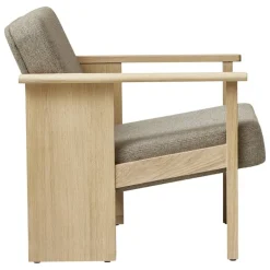 Form & Refine Block lounge chair, white oiled oak - Hallingdal 65 0227