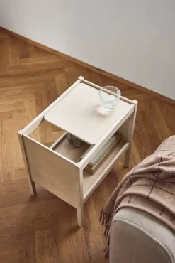 Form & Refine Journal side table, white oiled oak