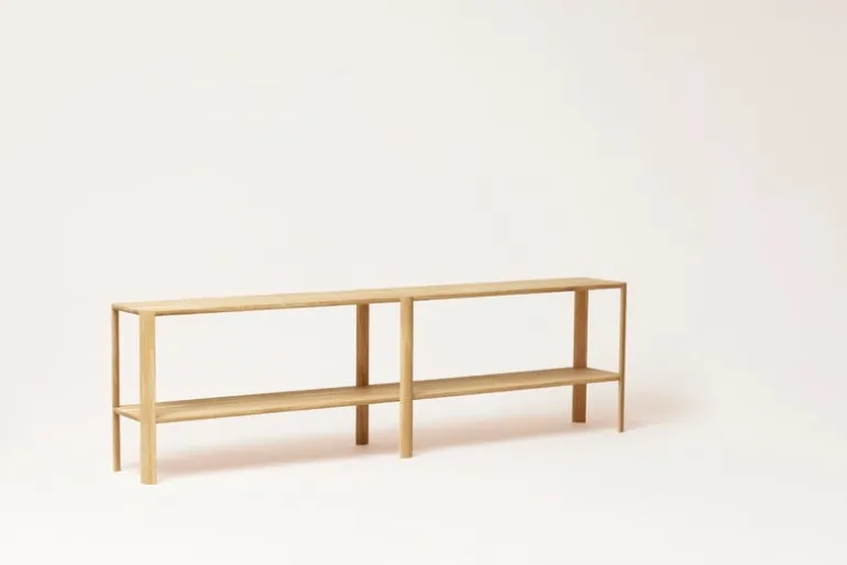 Form & Refine Leaf shelf 2x2, white oiled oak