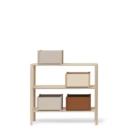 Form & Refine Leaf shelf 1x3, white oiled oak