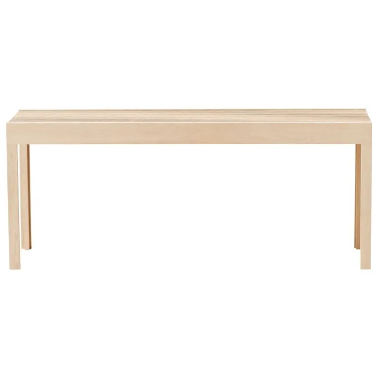 Form & Refine Lightweight bench, white oiled oak