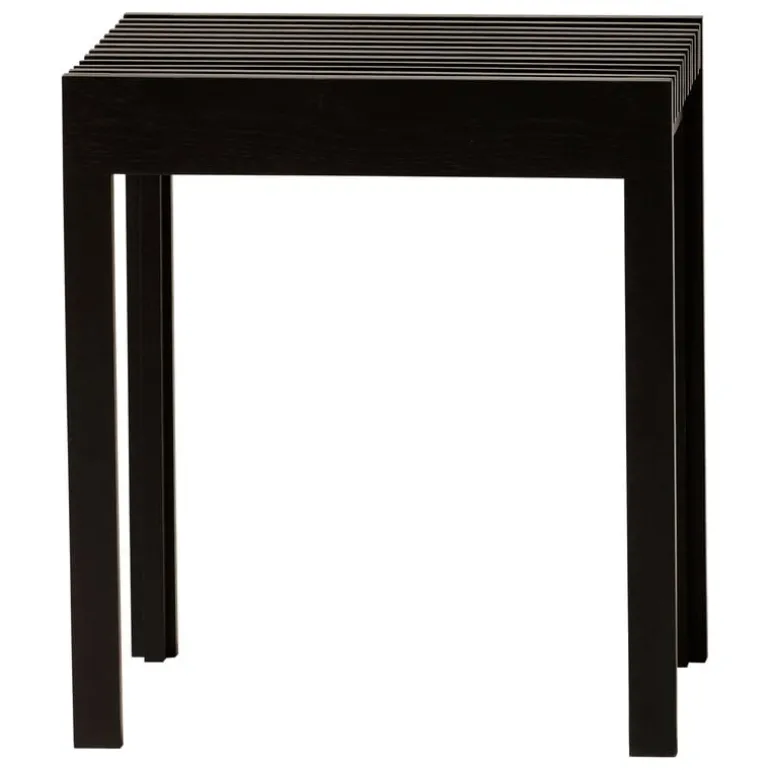Form & Refine Lightweight stool, black stained oak