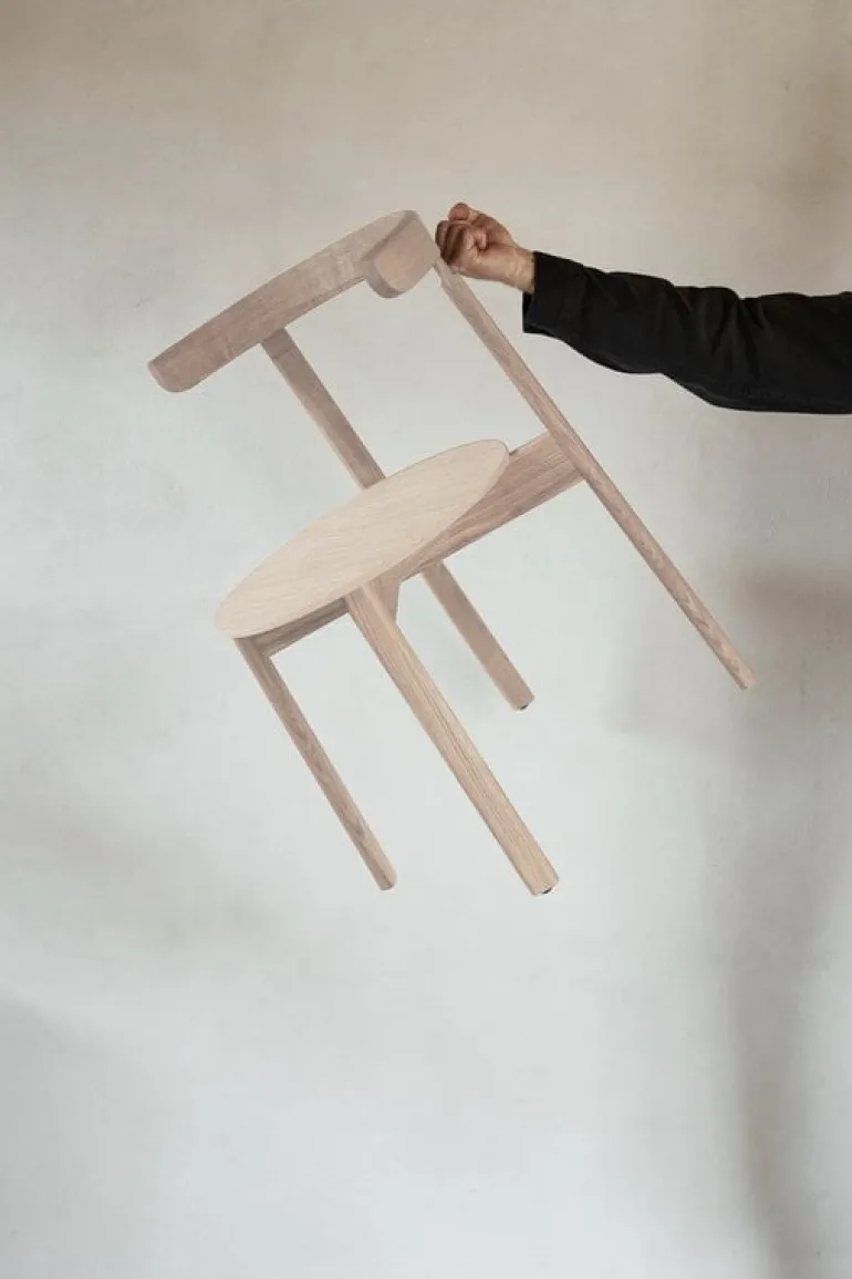 Form & Refine Lunar chair, white oiled oak