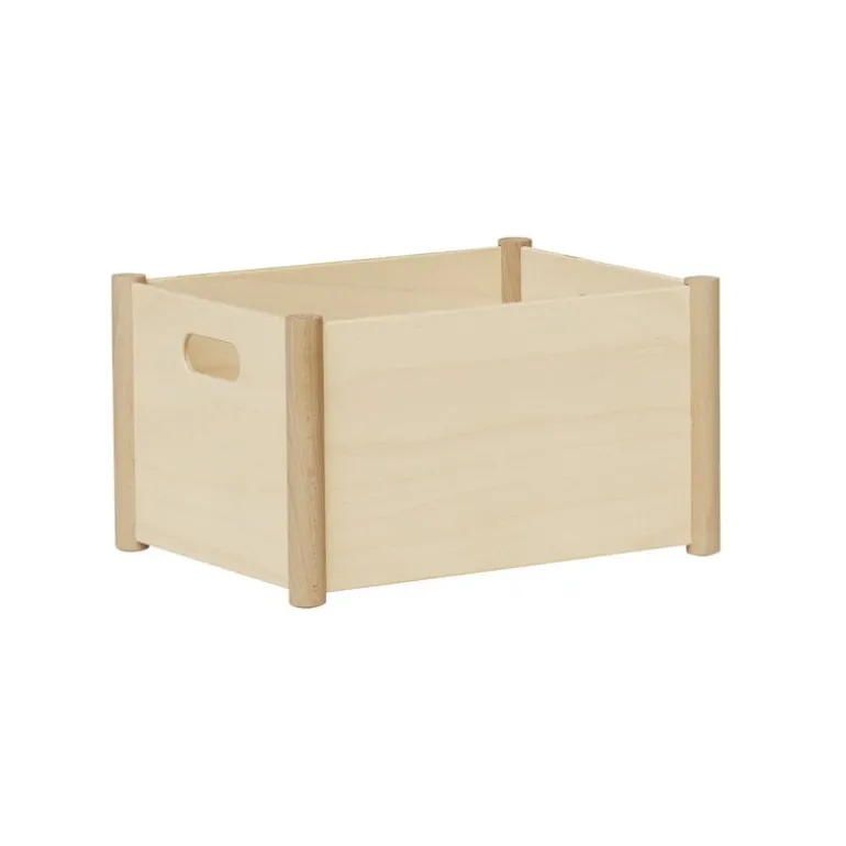 Form & Refine Pillar storage box, medium, beech