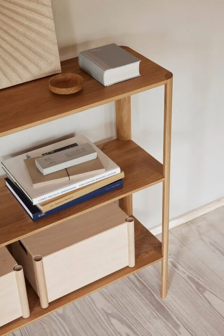 Form & Refine Pillar storage box, medium, beech