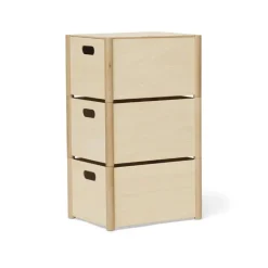 Form & Refine Pillar storage box, medium, beech