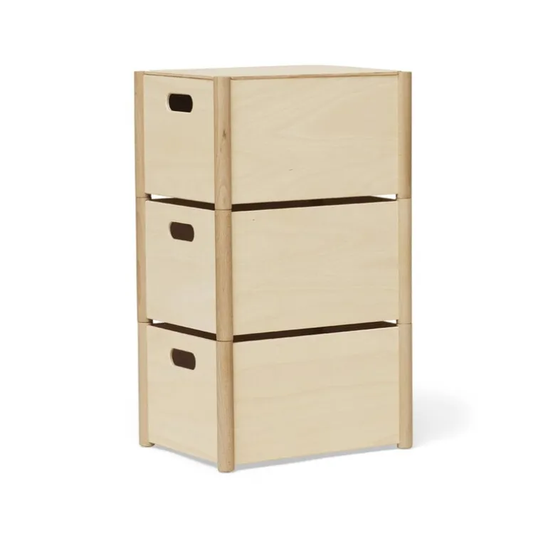 Form & Refine Pillar storage box, medium, beech