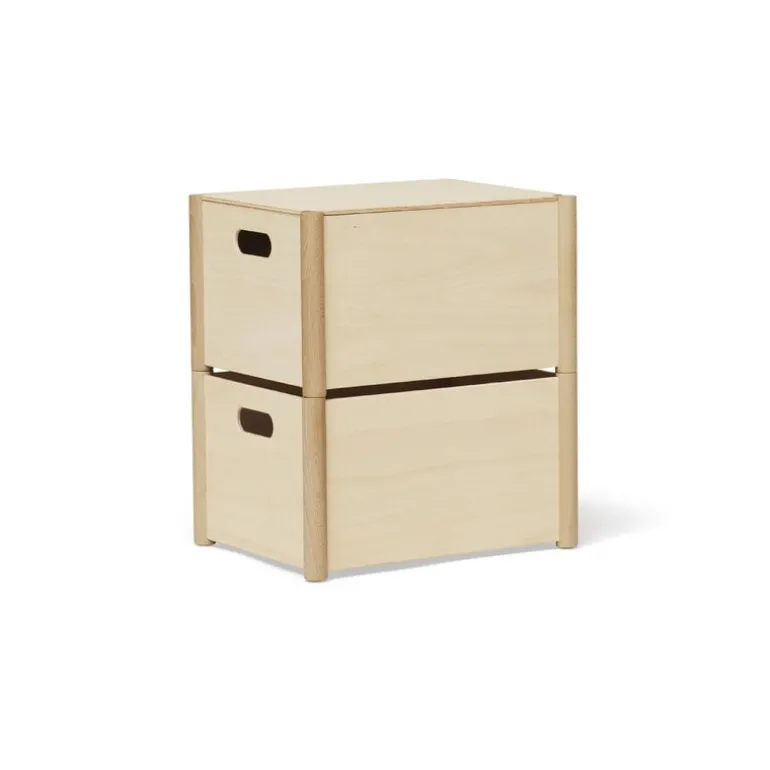 Form & Refine Pillar storage box, medium, beech