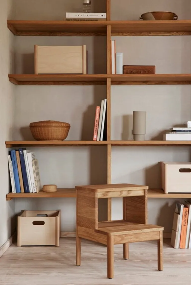 Form & Refine Pillar storage box, medium, beech