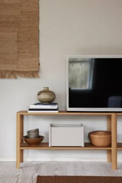 Form & Refine Pillar storage box, medium, warm grey