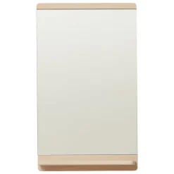 Form & Refine Rim wall mirror, white oiled oak