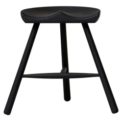 Form & Refine Shoemaker Chair No. 49 stool, black beech