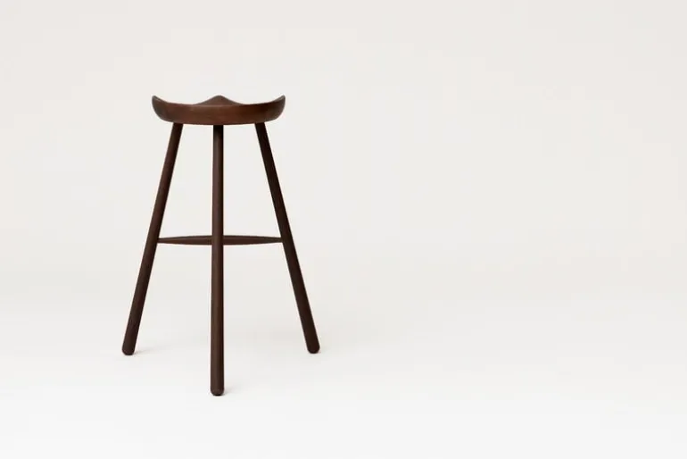 Form & Refine Shoemaker Chair No. 78 bar stool, smoked oak