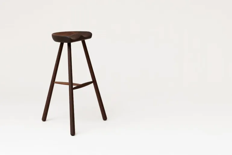 Form & Refine Shoemaker Chair No. 78 bar stool, smoked oak