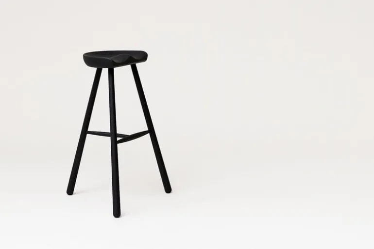 Form & Refine Shoemaker Chair No. 78 bar stool, black beech
