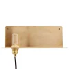 Frama 90° wall lamp, brass