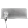 Frama 90° wall light, stainless steel