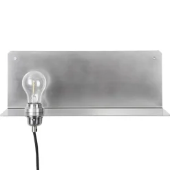 Frama 90° wall light, stainless steel