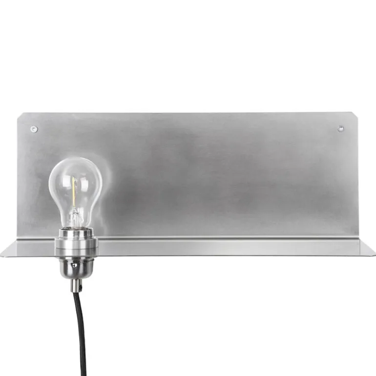 Frama 90° wall light, stainless steel