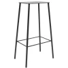 Frama Adam stool, 76 cm, anthracite leather - matt black