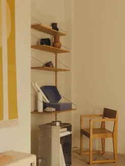 Frama Armrest Chair 01, warm brown birch