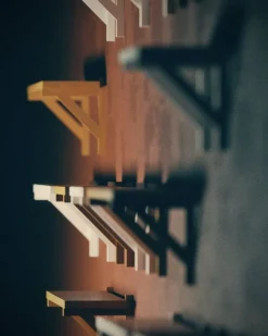 Frama Bracket shelf, small, warm brown pine