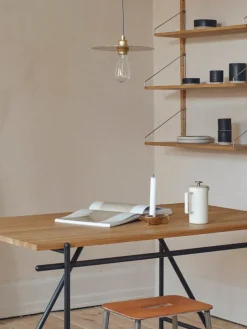 Frama Circle Shade M pendant, 25 cm, brass