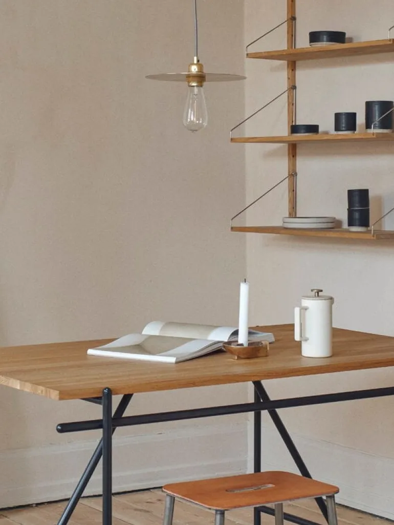 Frama Circle Shade M pendant, 25 cm, brass