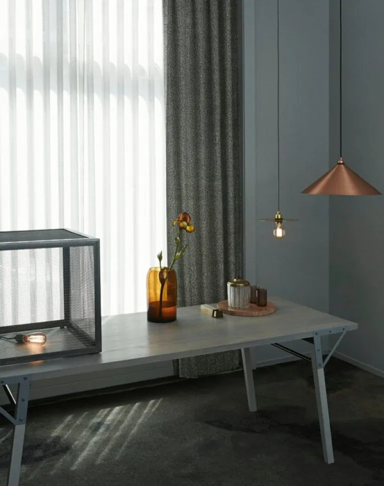 Frama Circle Shade S pendant, 15 cm, brass