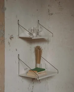 Frama D20 shelf, 40 cm, warm white steel