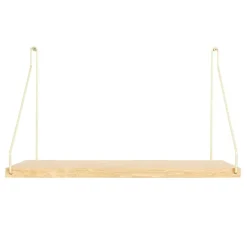 Frama D27 wall shelf, 40 cm, oak - brass